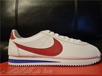 Classic Cortez Leather Forrest Gump UK 8 EUR 42.5 White University Red 749571
