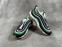 Nike Air Max 97 Womens Trainers - Black /Stadium Green - Size UK 4.5 🟢
