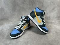 Nike Dunk High (GS) Trainer - Deep Jungle / University Gold - Size UK 5 £