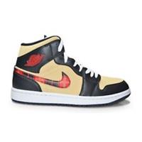Mens Nike Air Jordan 1 Mid SE - DZ5329 001 - Black Multicolor Sesame