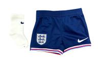 England Baby Shorts & Socks Nike Football Home Kit Socks And Shorts - New - 9-12 Months Regular