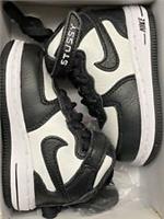 Nike X Stussy Air Force 1 Mid (TD) Black /White UK 3.5 EU 19.5 US 4C DN4160-002