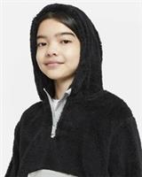 Nike Girl's Fuzzy Fleece Hoodie Sz S 8-10 Yrs Black/Grey - Age S 8-10 (128-137 CM) Age 8-10 (128-137 CM)