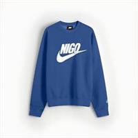 Nike x Nigo Fleece Crewneck Sweatshirt - Blue - Small - Brand New - FREE 🚚 - S Regular