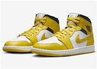 Nike Air Jordan 1 Mid Trainers UK Size 9.5 EU 44.5 BQ6472 170 Taxi Unisex