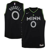 Minnesota Timberwolves Kid's Jersey NBA Nike City - Russell - New - 8 Years Regular