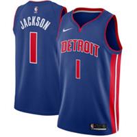 Detroit Pistons Kid's Jersey NBA Nike Icon Top - Jackson - New - 18-20 Years Regular