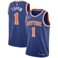 New York Knicks Jersey Kid's Nike NBA Icon Top - Toppin 1 - New - 18-20 Years Regular