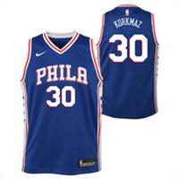 Philadelphia 76ers Kid's Jersey NBA Nike Icon Jersey - Korkmaz 30 - New - 18-20 Years Regular