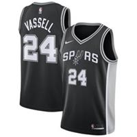 San Antonio Spurs Jersey Kid's NBA Nike Icon Top - Vassell 24 - New - 14-16 Years Regular