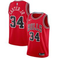 Chicago Bulls Kid's Jersey NBA Nike Icon Top - Carter Jr - New - 18-20 Years Regular