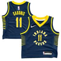 Indiana Pacers Kid's Jersey NBA Infant Icon Jersey - Sabonis - New - 7 Years Regular