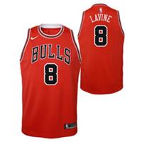 Chicago Bulls Kid's Jersey NBA Nike Icon Top - Lavine 8 - New - 18-20 Years Regular