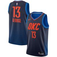 Oklahoma City Thunder Jersey Kid's NBA Nike Statement - George - New - 10-12 Years Regular