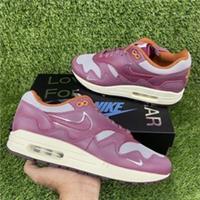 NIKE AIR MAX 1 X PATTA WAVES RUSH MAROON TRAINERS SIZE UK 4.5 DO9549-001 WOMENS