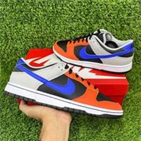 NIKE DUNK LOW RETRO EMB NBA BLUE RED TRAINERS SIZE UK 9 DD3363-002 KNICKS