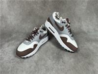 Nike Air Max 1 PRM Womens Trainers - White / Brown - Size UK 4.5 - Brand New £
