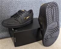 Nike Air Jordan 1 Low Method of Make Black Gold Women's Size UK 5.5 FN5032-007 ✅