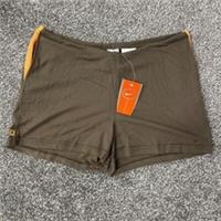 Nike Shorts Womens W32 Small Brown Hot Pants Lightweight Pockets Summer Training - 32 Regular
