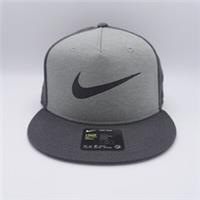 Nike Snapback Hat Unisex Kids Grey Cap True Youth Mesh Trucker Swoosh Streetwear