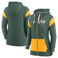 Green Bay Packers Hoodie Women's NFL Nike Full Zip Hoodie - New - S Regular