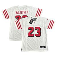 San Francisco 49ers Jersey Kid's Nike NFL Top - McCaffrey 23 - New - 10-12 Years Oversized