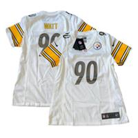 Pittsburgh Steelers NFL Jersey Nike Women's Road Top - Watt 90 - New - L Loose