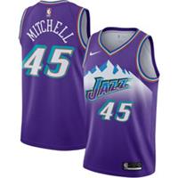 Utah Jazz Kid's Jersey (Size 8y) Nike NBA Classic 2019/20 - Mitchell 45 - New - 8 Years Regular