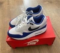 Nike Air Max 1 -White/royal Blue Mens Size UK 6 FD9082 100 Box No Lid