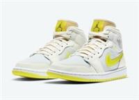 Nike Air Jordan 1 Mid SE Voltage Womens Trainers UK 4.5 EUR 38 DB2822 107