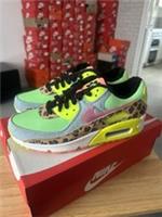 NIKE AIR MAX 90 LX Illusion Green Denim Leopard Dancefloor Uk 7 New In Box 2019
