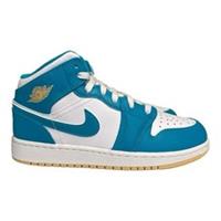 Nike Air Jordan 1 Mid (GS) Aquatone/White/Celestial Gold | UK 5.5 | BNIB✅ Fast📦