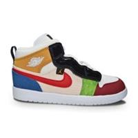 Kids Nike Jordan 1 Mid Alt Laceless SE (PS) - DR6962 100 - White Gym Red Black