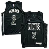 Brooklyn Nets Kid's Jersey (Size 8y) NBA Jordan Statement - Johnson 2 - New - 8 Years Regular