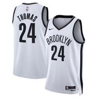 Brooklyn Nets Kid's Jersey (Size 10-12y) NBA Nike Assoiation Top - Thomas - New - 10-12 Years Regular