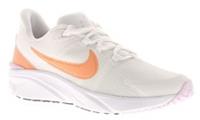 Nike Junior Girls Trainers Star Runner 4 Big KI Running Lace Up Shoe White Peach