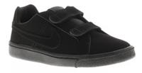 Nike Younger Boys Trainers Court Royale Leather Touch Fastening black UK Size