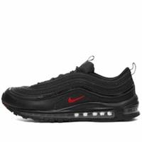 Men's Nike Air Max 97 Triple Black Leather Trainers Gym Shoes UK Size