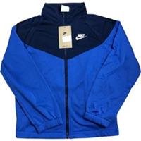 Nike Dri Fit Track Jacket Size Medium Boys Blue and Navy Activewear 10-12 Years