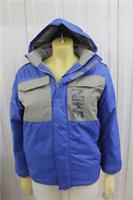 KIDS NIKE PADDED HOODED BLUE COATS