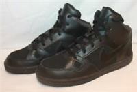 KIDS NIKE SON OF FORCE MID TRIPLE BLACK TRAINERS 615161-021