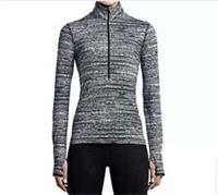 Women's Nike Pro Half Zip Training Top Sz L Black White New ~ 684992 065 - L Regular