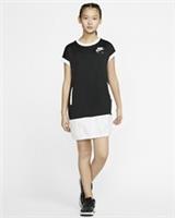 Nike Air Girls Short-Sleeve Dress Age 10-11 (Medium) - Black Grey CU2458 010