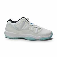 Juniors Nike Jordan 11 Retro Low (GS) - 528896 117 - White Legend Blue White Bla