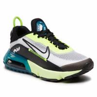 Kids Nike Air Max 2090 GS Trainers CJ4066 101 Black/Green Size UK 4 to 6 (7Y)