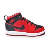Kids Nike Jordan 1 Mid (PS) - 640734 660 - Gym Red Black White