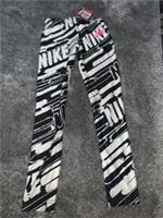 Girls Nike Sports Casual Leggings Sz XS Age 6-8 Black White 777159 010 New