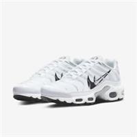 Womens Nike Air Max Plus Trainers DV3456 100 White/Black Size UK 7 EU 41