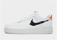Genuine Nike Air Force 1 '07 ( Men Sizes: UK 6 & 9 ) White / Black / Orange