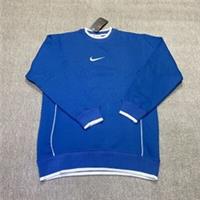 Nike Sweatshirt Pullover Blue White Spell Out Heavy Duty Vintage Retro Y2K Boys